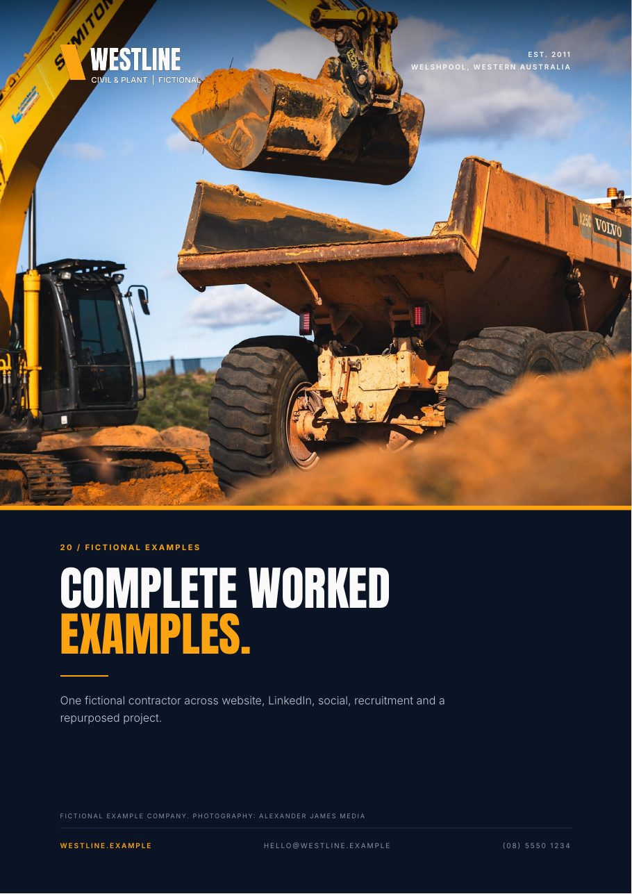 Worked examples: One contractor, every channel